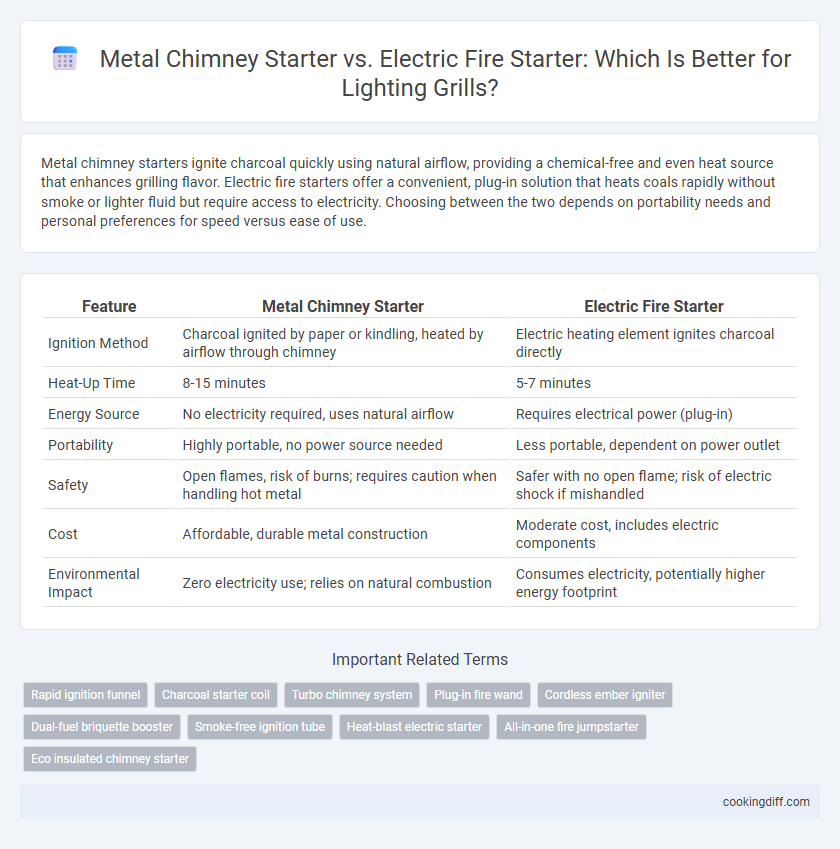 Metal Chimney Starter vs. Electric Fire Starter: Which Is Better for Lighting Grills?