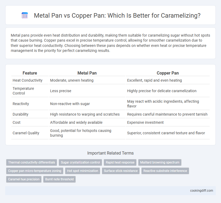 Metal Pan vs Copper Pan: Which Is Better for Caramelizing?