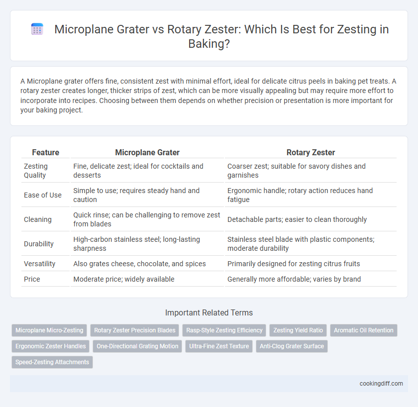 Microplane Grater vs Rotary Zester: Which Is Best for Zesting in Baking?
