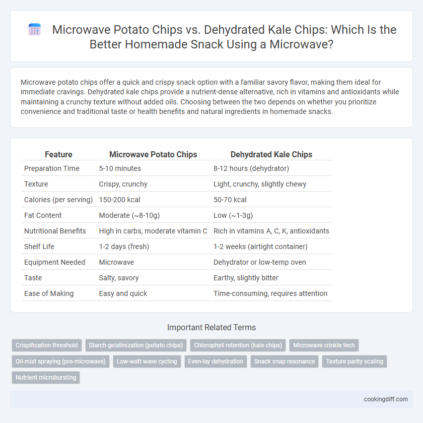Microwave Potato Chips vs. Dehydrated Kale Chips: Which Is the Better Homemade Snack Using a Microwave?