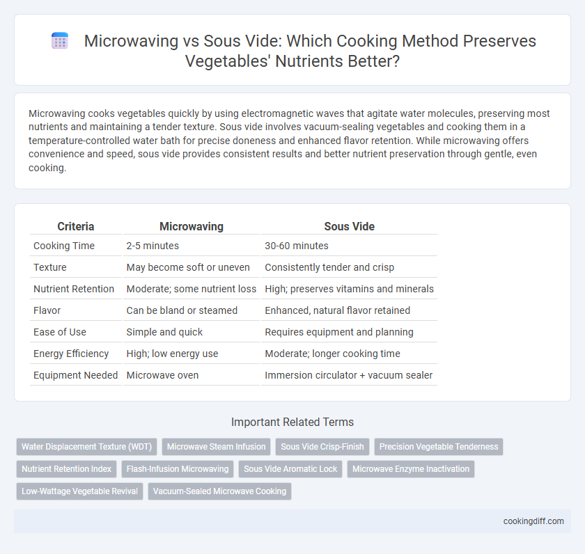 Microwaving vs Sous Vide: Which Cooking Method Preserves Vegetables' Nutrients Better?