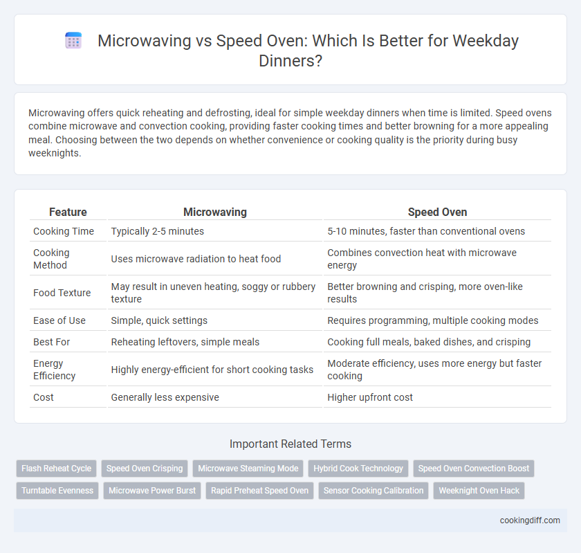 Microwaving vs Speed Oven: Which Is Better for Weekday Dinners?