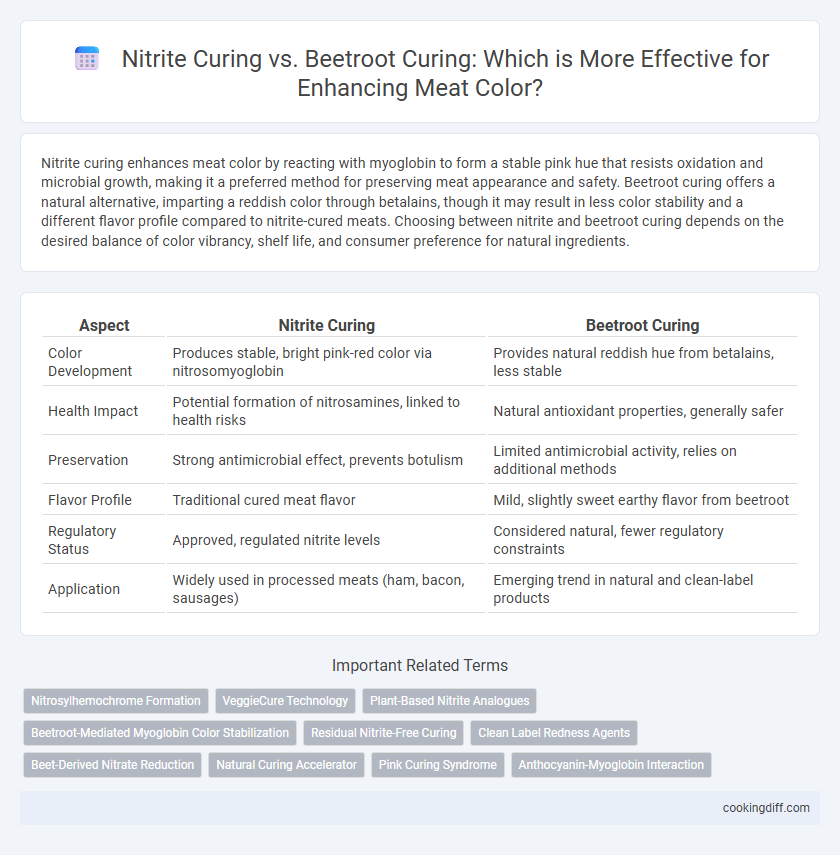Nitrite Curing vs. Beetroot Curing: Which is More Effective for Enhancing Meat Color?