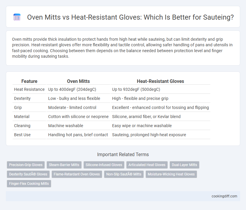 Oven Mitts vs Heat-Resistant Gloves: Which Is Better for Sauteing?