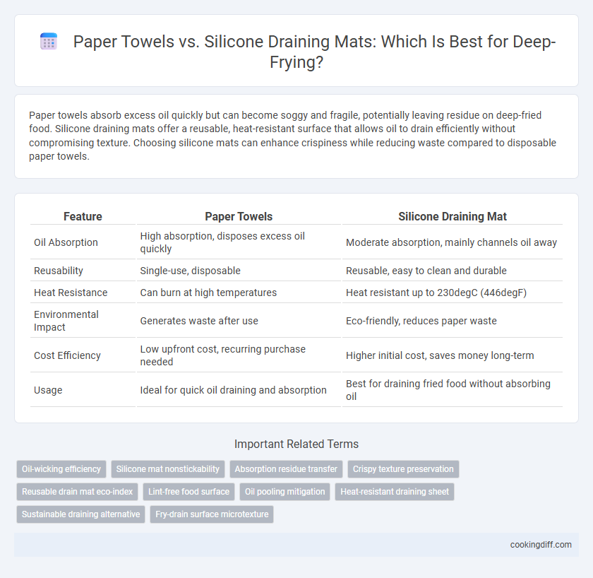 Paper Towels vs. Silicone Draining Mats: Which Is Best for Deep-Frying?