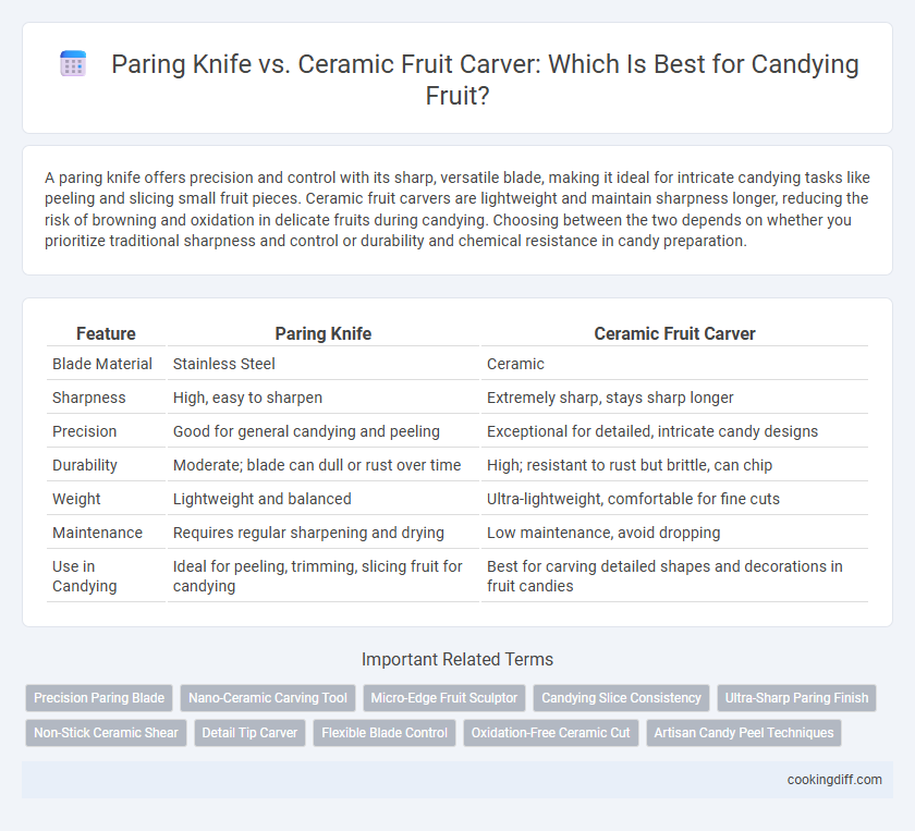 Paring Knife vs. Ceramic Fruit Carver: Which Is Best for Candying Fruit?