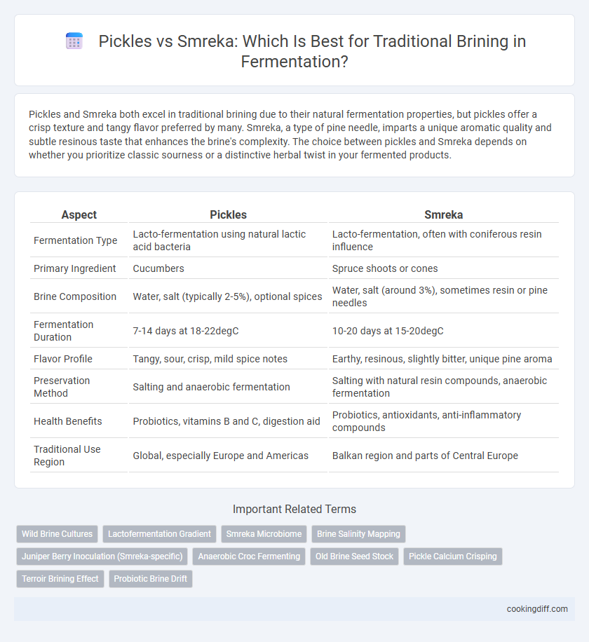 Pickles vs Smreka: Which Is Best for Traditional Brining in Fermentation?