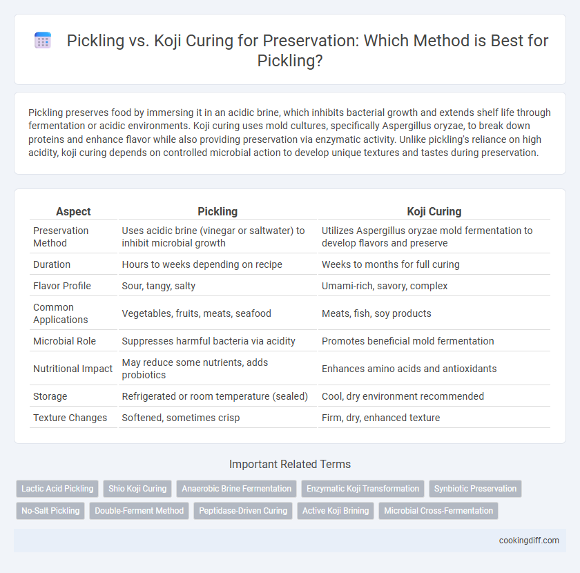 Pickling vs. Koji Curing for Preservation: Which Method is Best for Pickling?