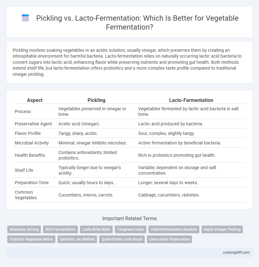 Pickling vs. Lacto-Fermentation: Which Is Better for Vegetable Fermentation?