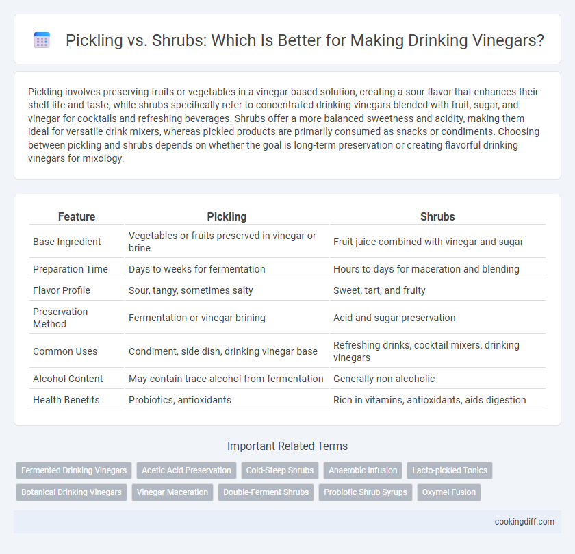 Pickling vs. Shrubs: Which Is Better for Making Drinking Vinegars?