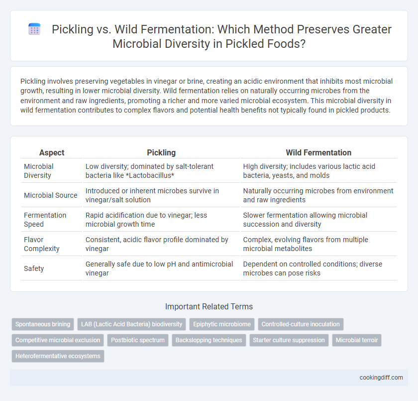 Pickling vs. Wild Fermentation: Which Method Preserves Greater Microbial Diversity in Pickled Foods?