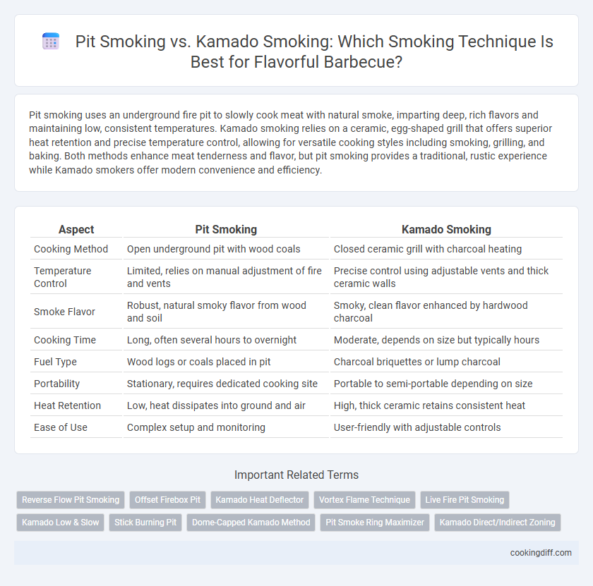 Pit Smoking vs. Kamado Smoking: Which Smoking Technique Is Best for Flavorful Barbecue?