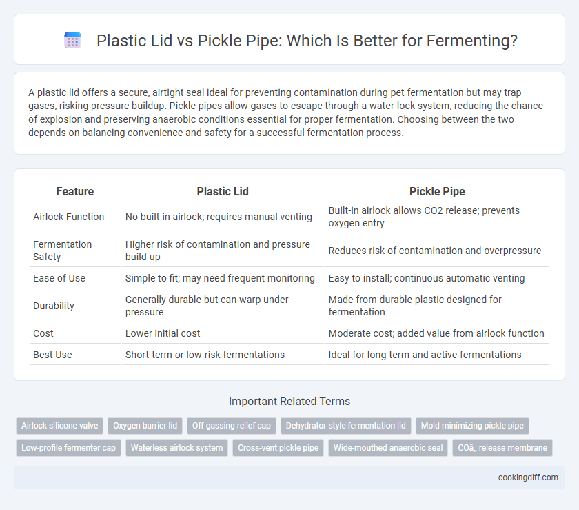 Plastic Lid vs Pickle Pipe: Which Is Better for Fermenting?