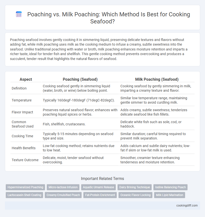 Poaching vs. Milk Poaching: Which Method Is Best for Cooking Seafood?