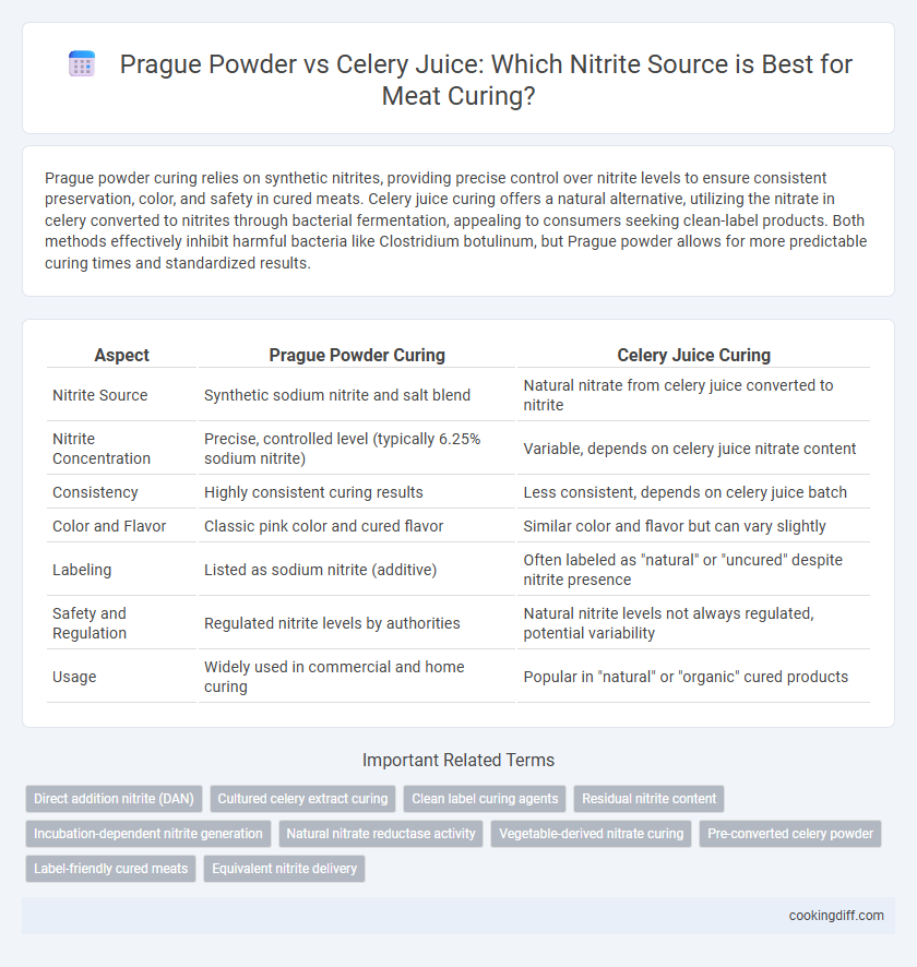 Prague Powder vs Celery Juice: Which Nitrite Source is Best for Meat Curing?