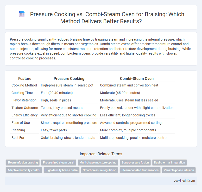 Pressure Cooking vs. Combi-Steam Oven for Braising: Which Method Delivers Better Results?