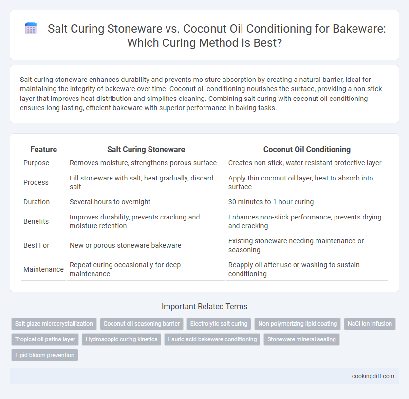 Salt Curing Stoneware vs. Coconut Oil Conditioning for Bakeware: Which Curing Method is Best?