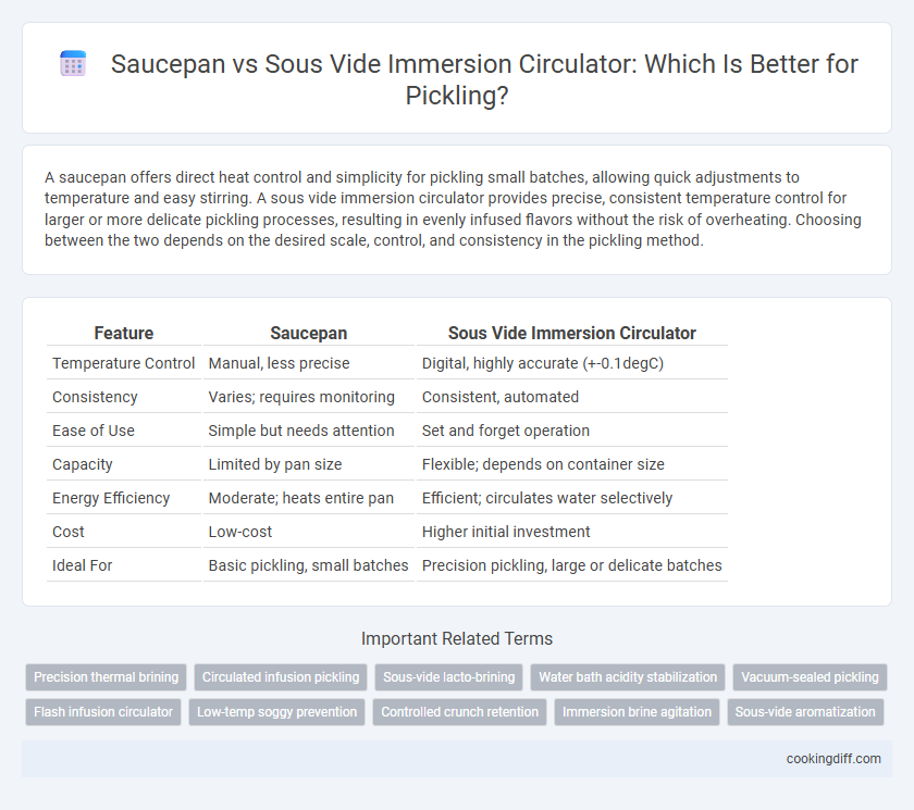 Saucepan vs Sous Vide Immersion Circulator: Which Is Better for Pickling?