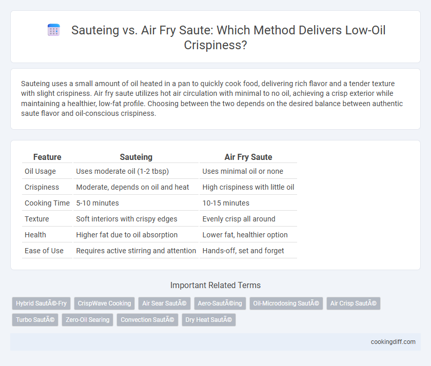 Sauteing vs. Air Fry Saute: Which Method Delivers Low-Oil Crispiness?