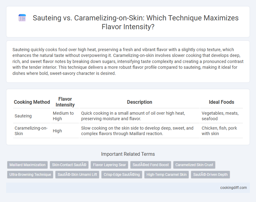 Sauteing vs. Caramelizing-on-Skin: Which Technique Maximizes Flavor Intensity?