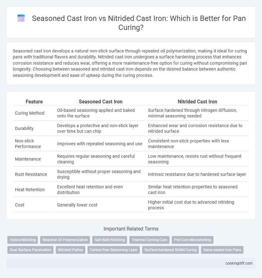 Seasoned Cast Iron vs Nitrided Cast Iron: Which is Better for Pan Curing?