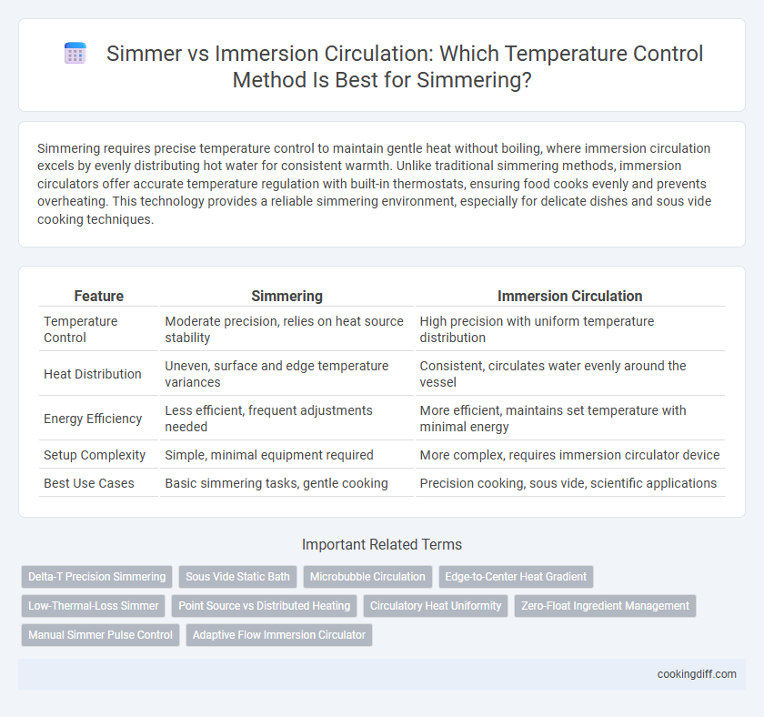 Simmer vs Immersion Circulation: Which Temperature Control Method Is Best for Simmering?