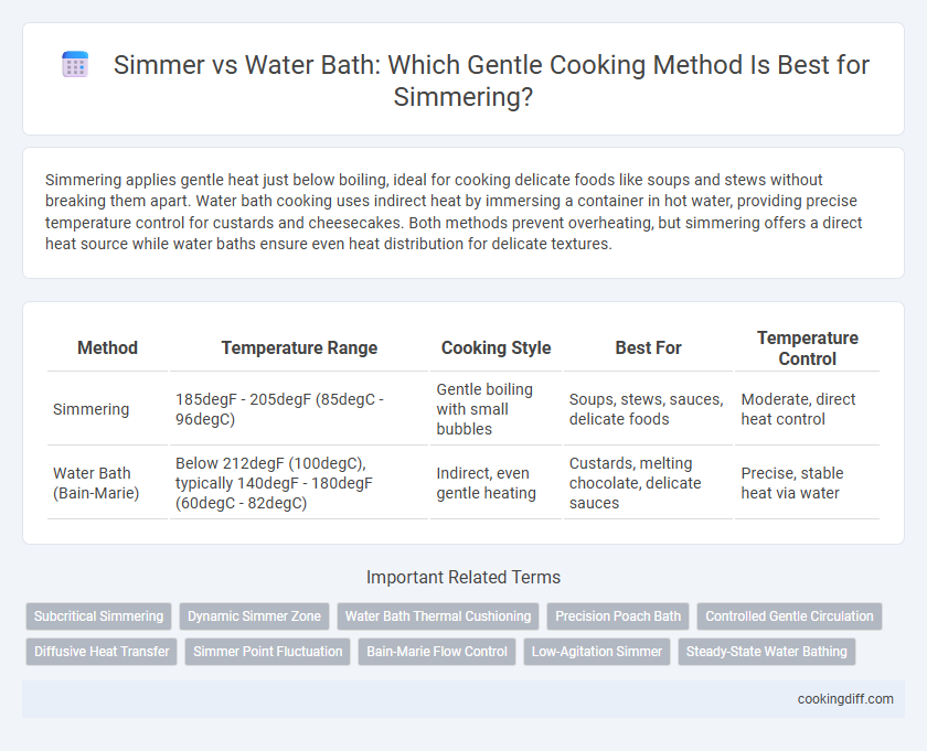 Simmer vs Water Bath: Which Gentle Cooking Method Is Best for Simmering?
