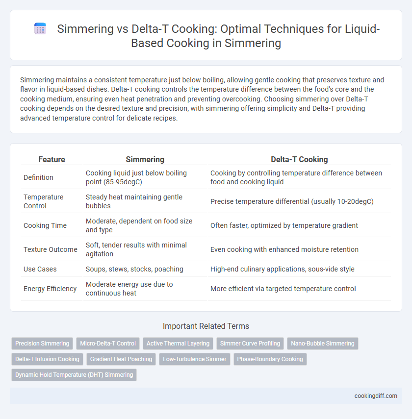 Simmering vs Delta-T Cooking: Optimal Techniques for Liquid-Based Cooking in Simmering
