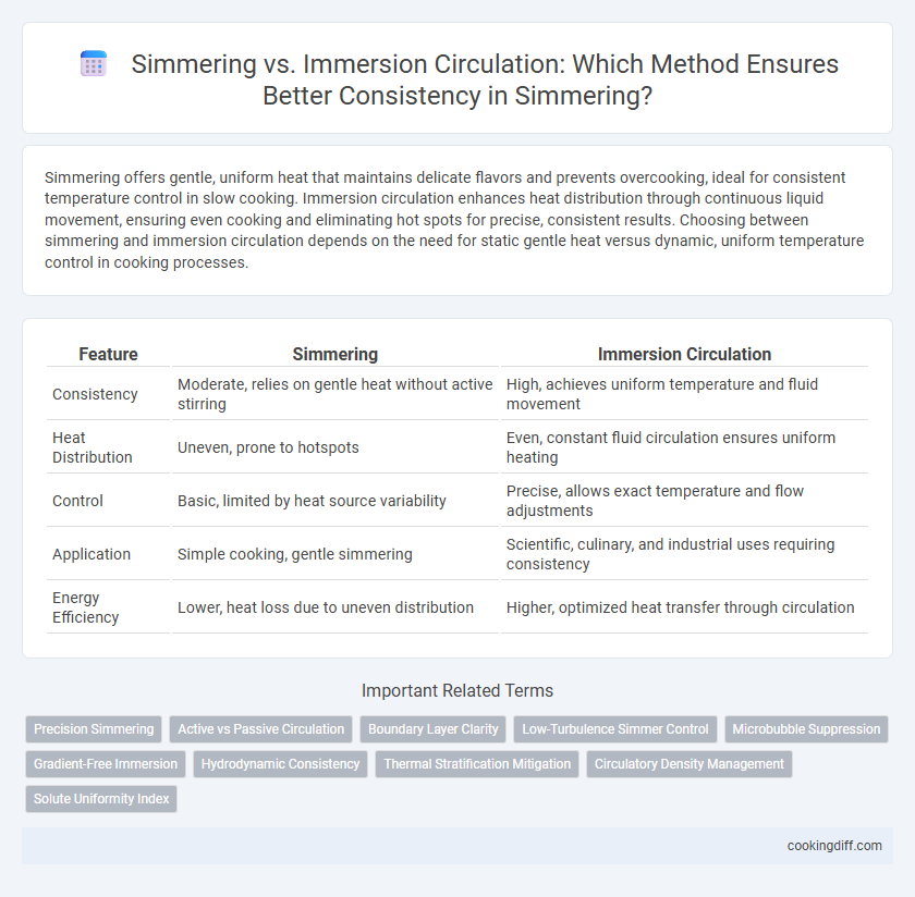 Simmering vs. Immersion Circulation: Which Method Ensures Better Consistency in Simmering?