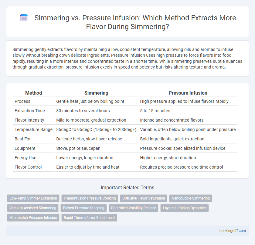 Simmering vs. Pressure Infusion: Which Method Extracts More Flavor During Simmering?