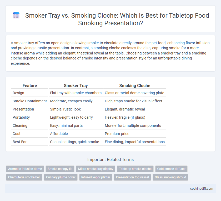 Smoker Tray vs. Smoking Cloche: Which Is Best for Tabletop Food Smoking Presentation?