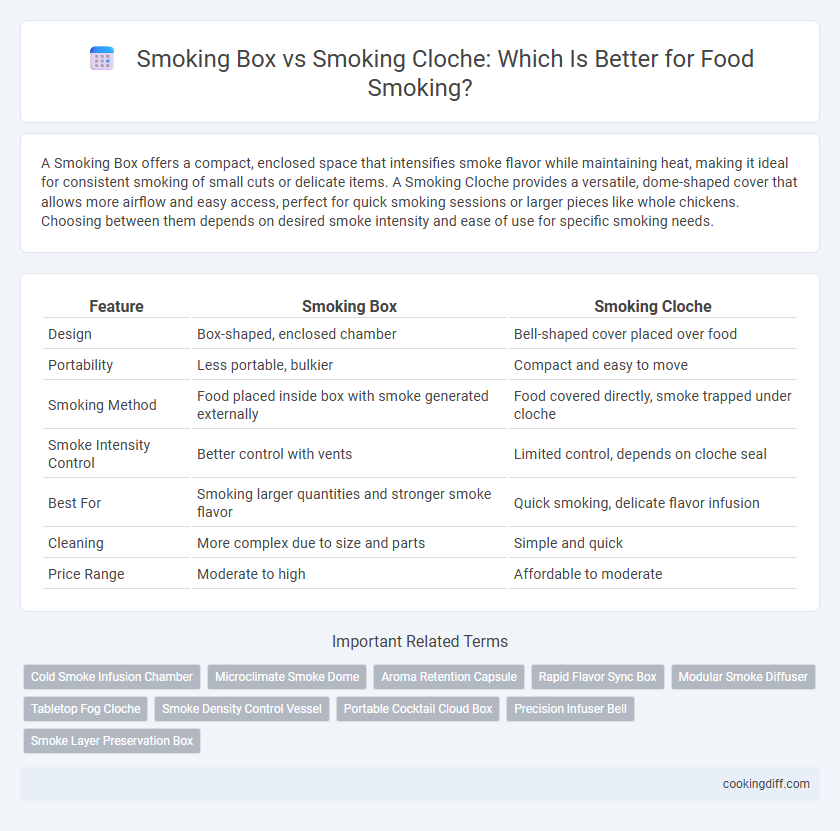 Smoking Box vs Smoking Cloche: Which Is Better for Food Smoking?