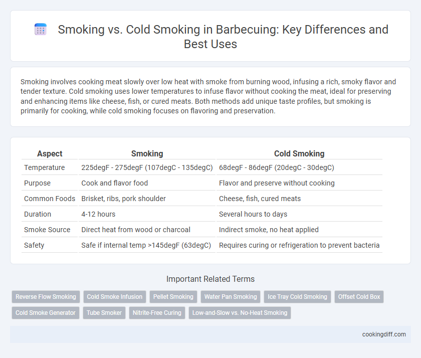 Smoking vs. Cold Smoking in Barbecuing: Key Differences and Best Uses