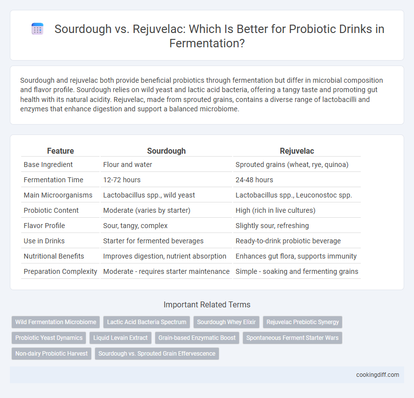 Sourdough vs. Rejuvelac: Which Is Better for Probiotic Drinks in Fermentation?