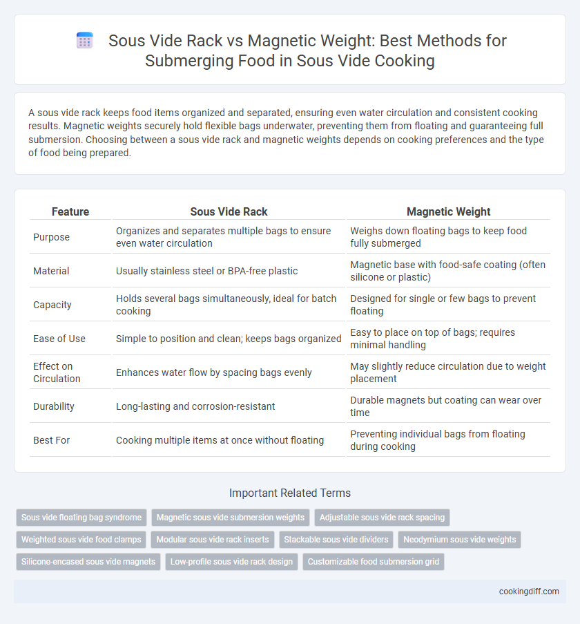 Sous Vide Rack vs Magnetic Weight: Best Methods for Submerging Food in Sous Vide Cooking
