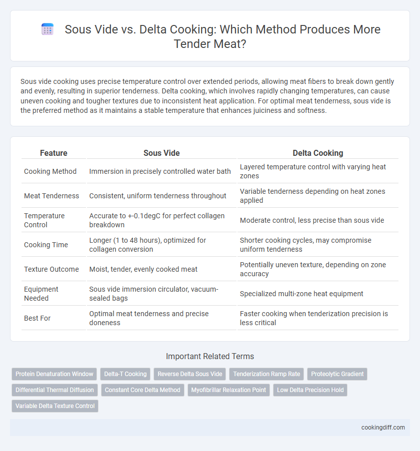 Sous Vide vs. Delta Cooking: Which Method Produces More Tender Meat?