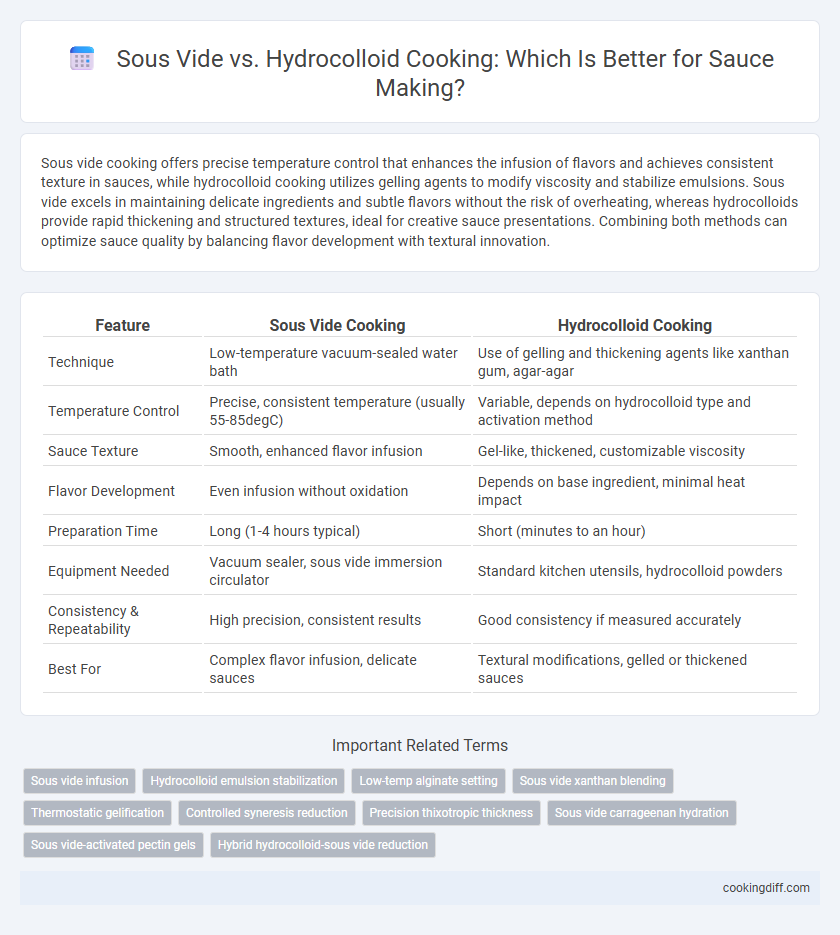Sous Vide vs. Hydrocolloid Cooking: Which Is Better for Sauce Making?