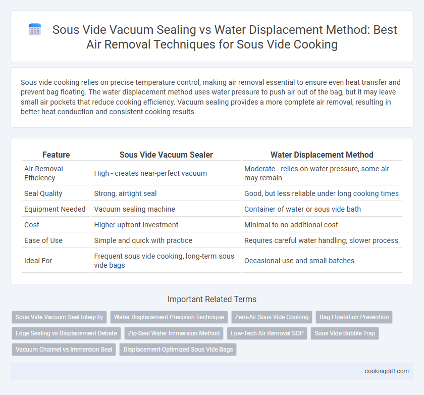 Sous Vide Vacuum Sealing vs Water Displacement Method: Best Air Removal Techniques for Sous Vide Cooking