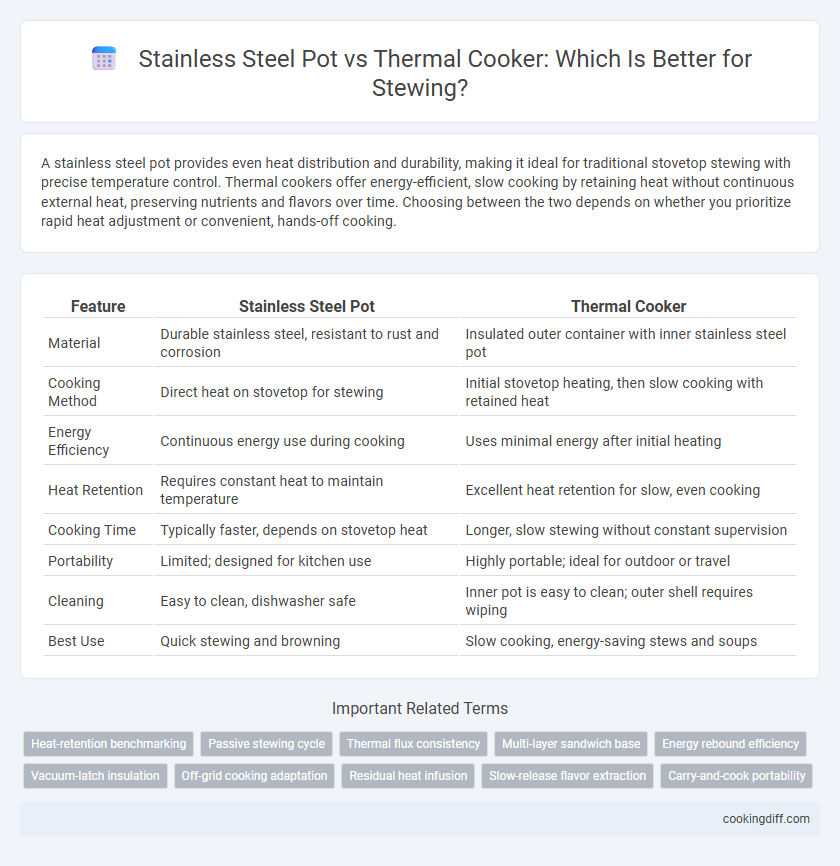 Stainless Steel Pot vs Thermal Cooker: Which Is Better for Stewing?