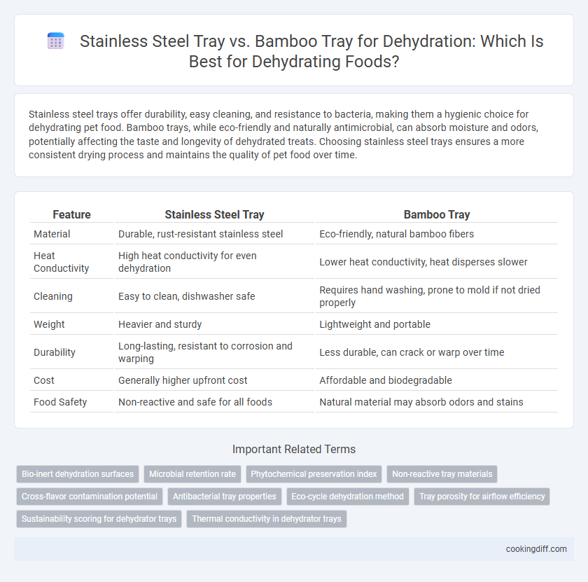 Stainless Steel Tray vs. Bamboo Tray for Dehydration: Which Is Best for Dehydrating Foods?