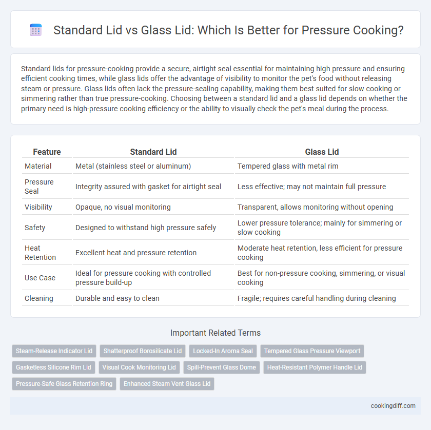 Standard Lid vs Glass Lid: Which Is Better for Pressure Cooking?