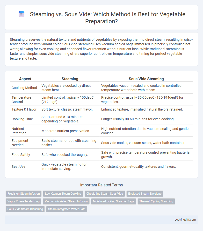 Steaming vs. Sous Vide: Which Method Is Best for Vegetable Preparation?