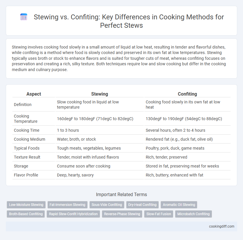 Stewing vs. Confiting: Key Differences in Cooking Methods for Perfect Stews
