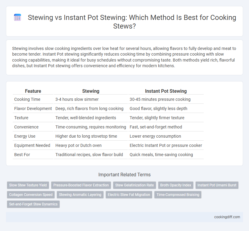 Stewing vs Instant Pot Stewing: Which Method Is Best for Cooking Stews?