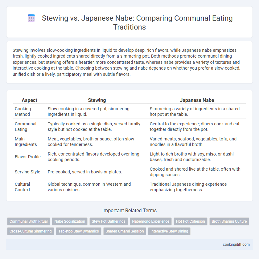 Stewing vs. Japanese Nabe: Comparing Communal Eating Traditions