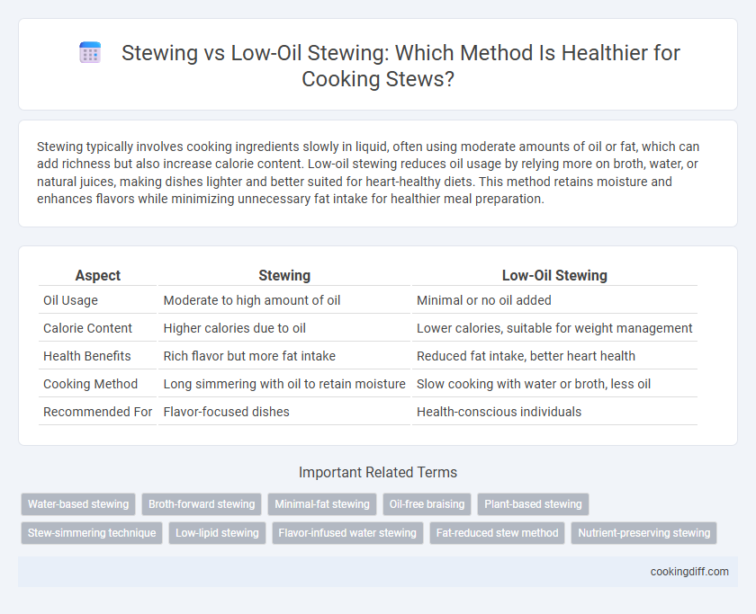Stewing vs Low-Oil Stewing: Which Method Is Healthier for Cooking Stews?
