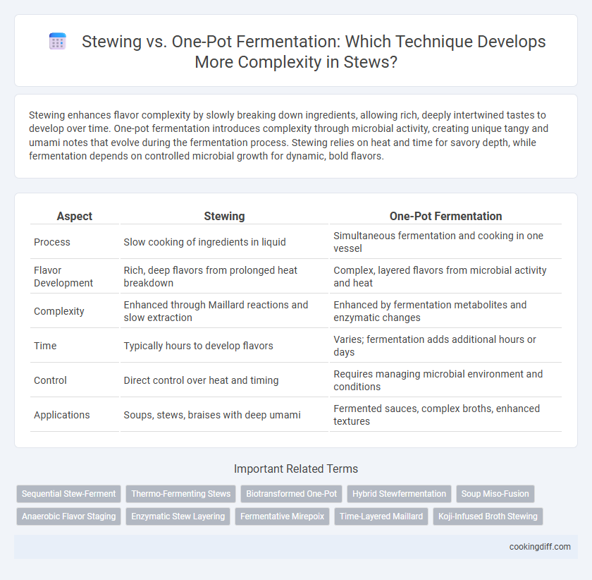 Stewing vs. One-Pot Fermentation: Which Technique Develops More Complexity in Stews?