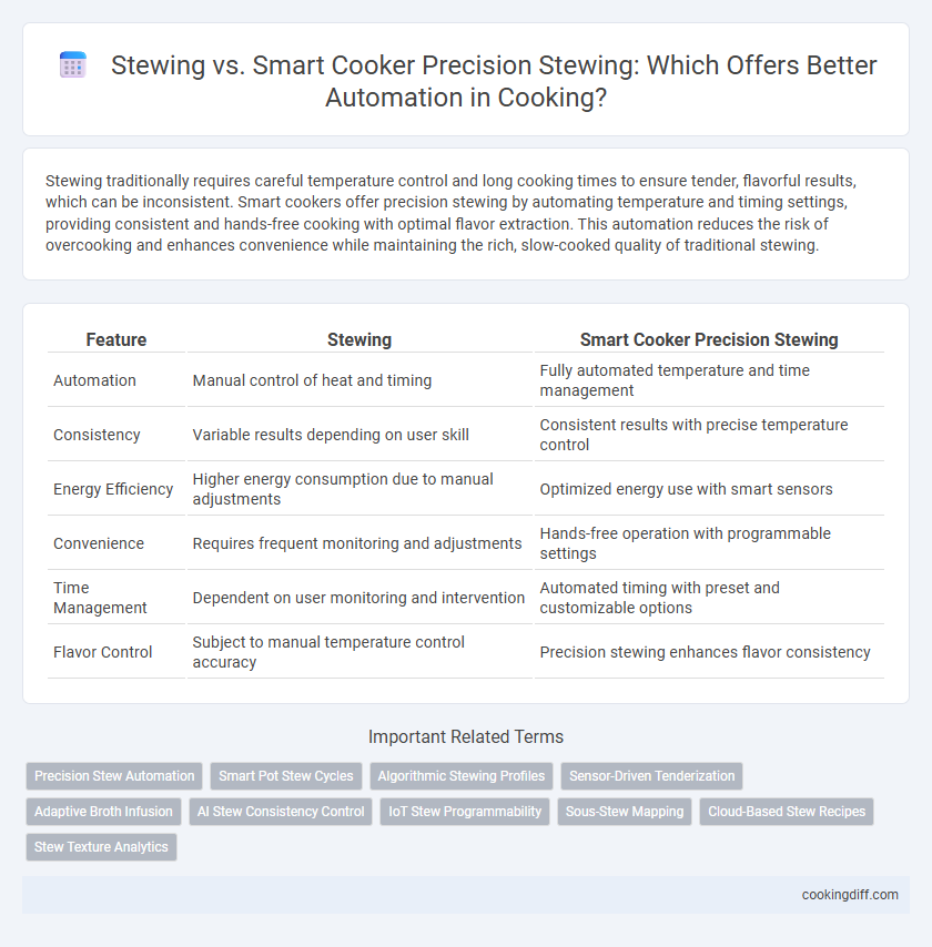 Stewing vs. Smart Cooker Precision Stewing: Which Offers Better Automation in Cooking?