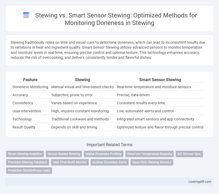 Stewing vs. Smart Sensor Stewing: Optimized Methods for Monitoring Doneness in Stewing