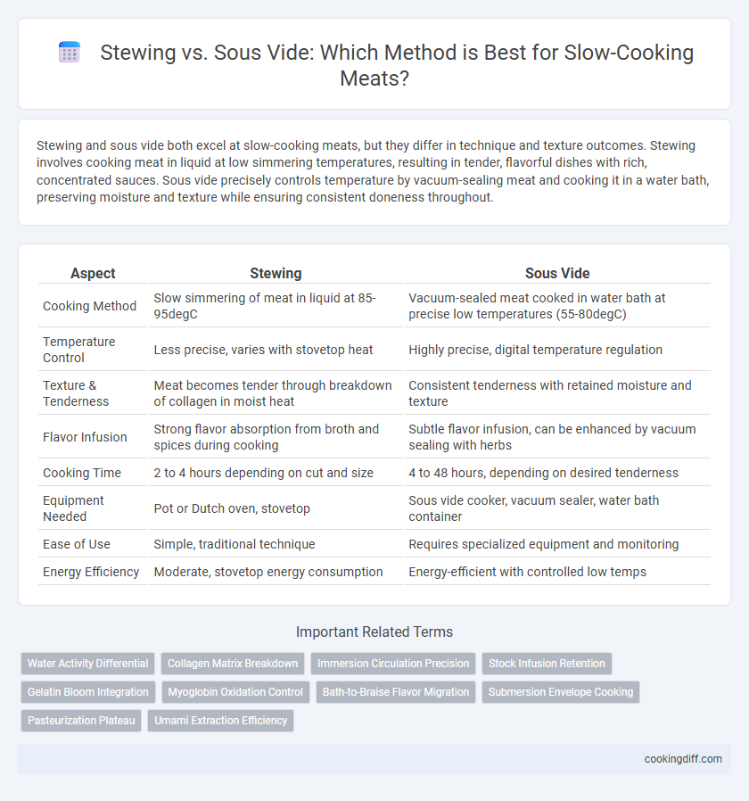 Stewing vs. Sous Vide: Which Method is Best for Slow-Cooking Meats?